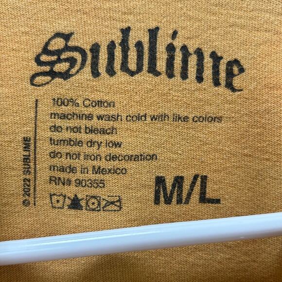 Sublime Yellow Band Tee size M/L - Picture 3 of 8